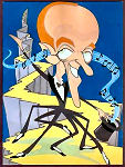 Fred Astaire 1980s Caricature by da Costa